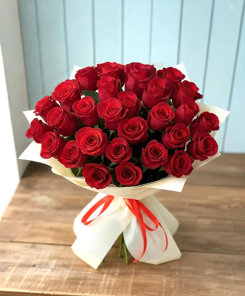 Букет 29 Красных роз в Объячево