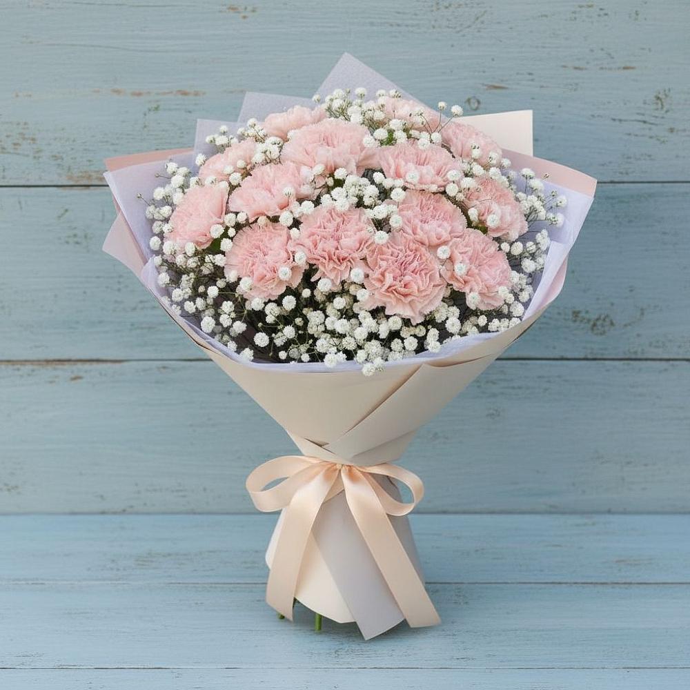 Букет цветов из: Гвоздики в Объячево