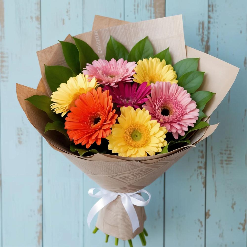 Букет цветов из: Герберы в Объячево