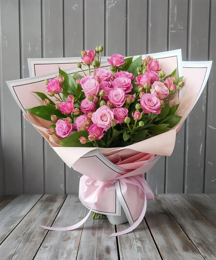 Букет Розовый кустик в Объячево