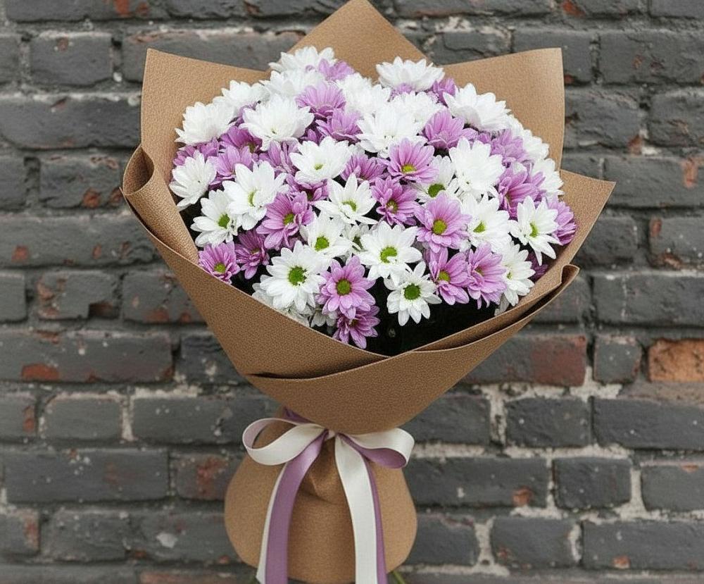Букет цветов из: Хризантемы в Объячево