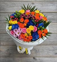 Букет цветов из:  Розы и Хризантемы в Объячево