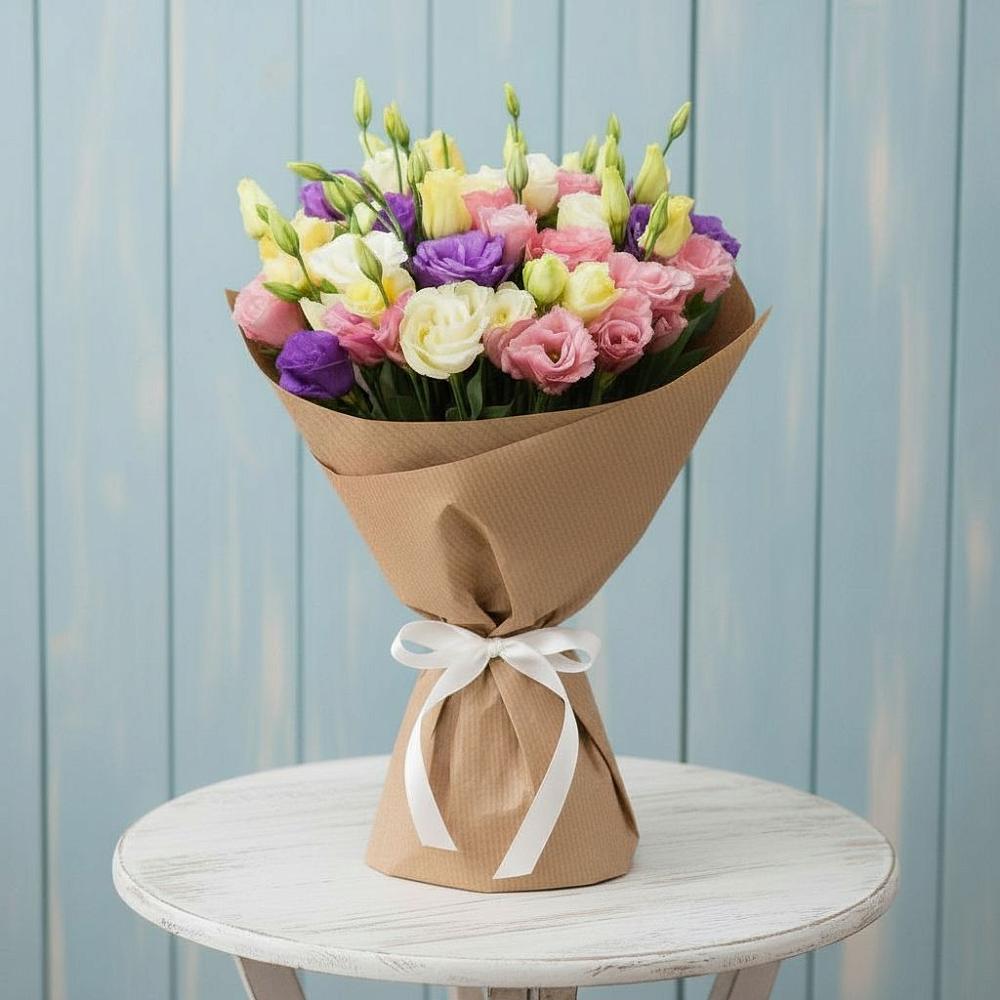 Букет цветов из: Лизиантусы в Объячево