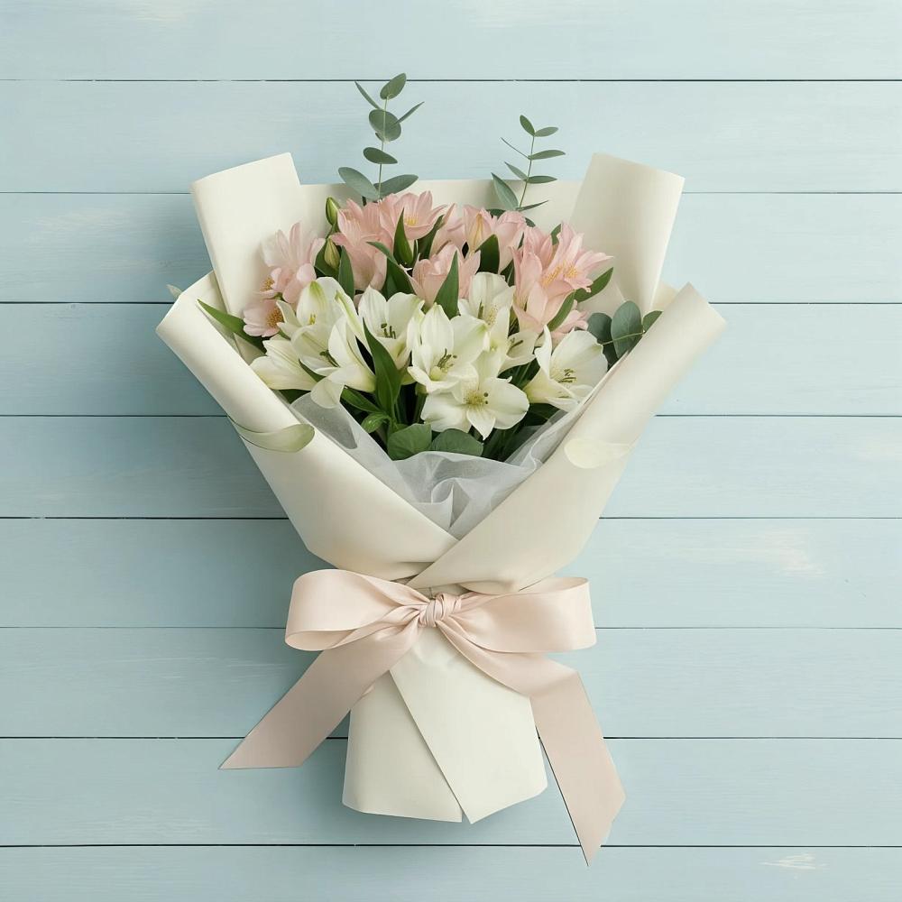 Букет цветов из: Альстромерии в Объячево