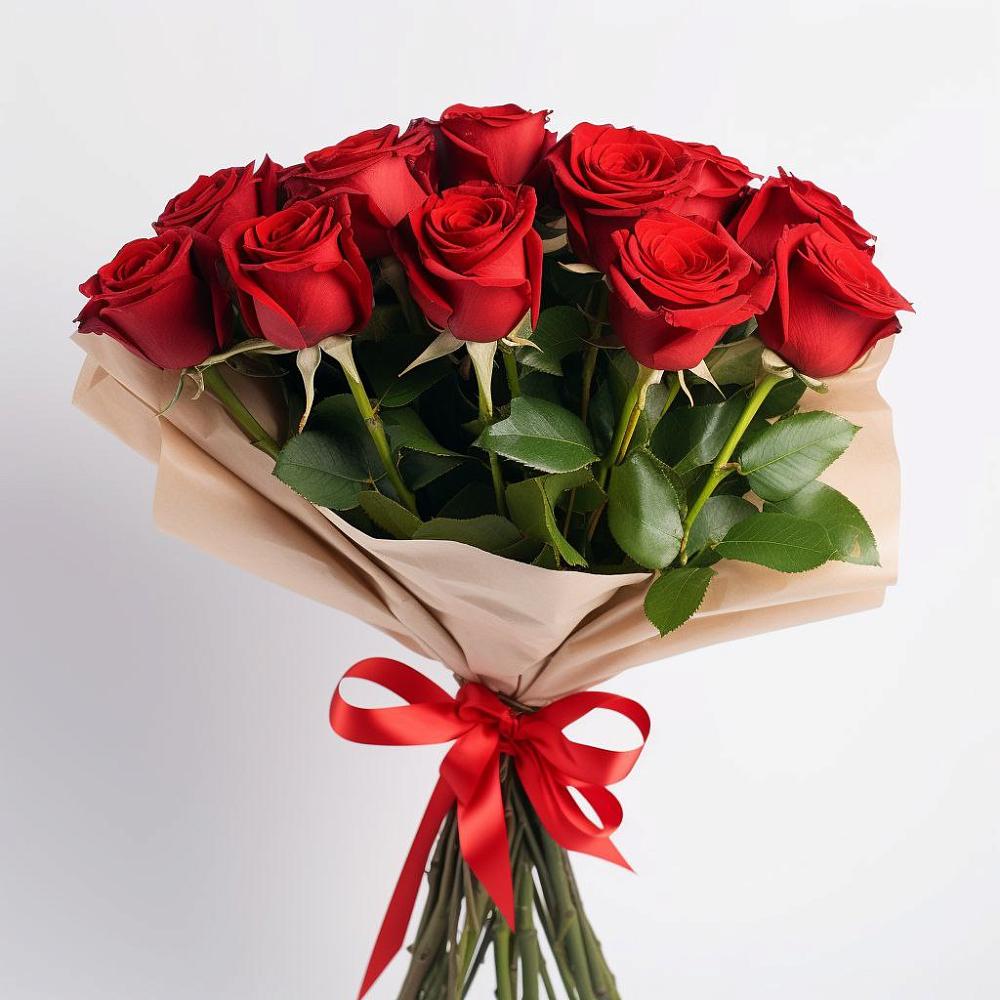 Букет 11 Красных роз Эдлесс Лав в Объячево