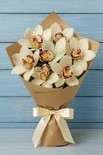 Букет цветов из:  Орхидеи и Розы в Объячево